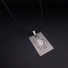 Collar Signo Zodiacal en Placa Acero - Gaia astronomía