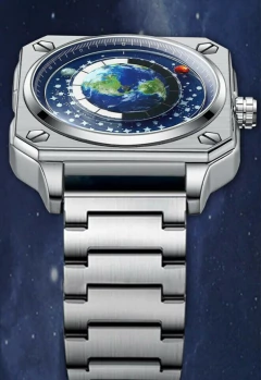 Imagen de ChronoCosmos: Reloj astronómico en acero