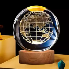 Lámpara Tierra - esfera de cristal (copia) en internet