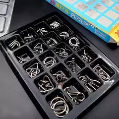 Set de 20 rompecabezas 3D metálicos en internet