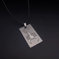 Collar Signo Zodiacal en Placa Acero en internet