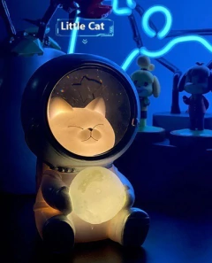 Imagen de Lámpara de gato astronauta