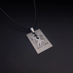 Collar Signo Zodiacal en Placa Acero en internet