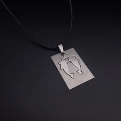 Imagen de Collar Signo Zodiacal en Placa Acero