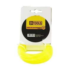 LINHA NYLON REDONDA PARA MAQUINA 2,0MM 15M DTOOLS