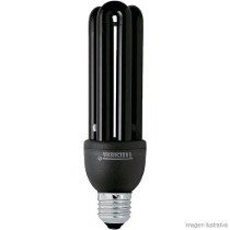 LÂMPADA FLUOR 3U 25W 127V LUZ NEGRA TASCHIBRA