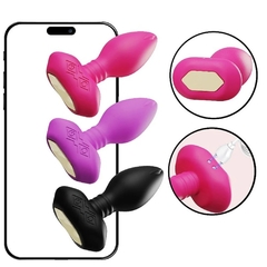 PLUG ANAL COM VIBRO E ROTAÇÃO - Á LONGA DISTÂNCIA - APP Ref. 8497