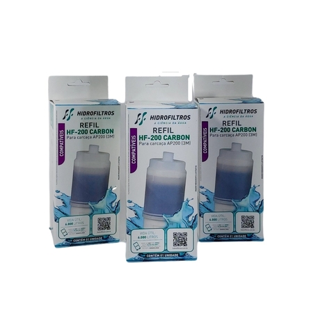 Kitt-3 Refil-Purificador-Hf-200-Carbon-Com-C/ Rosca 