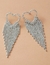 Par de brincos grandes em strass - comprar online