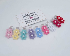 Lacinho de bebê flores do campo (3cm) - Laços Upalupa