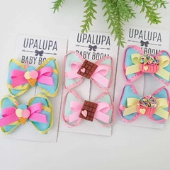 Par de laço jujubinha (6.5cm) - comprar online