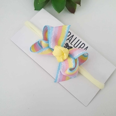 Laço de bebê candy arco íris (3cm - 5cm) - comprar online