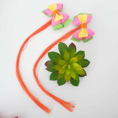 Par de laço de verão gigi (7cm) - Laços Upalupa