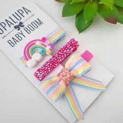 Hair clip algodão doce