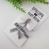 Hair clip prata gliter