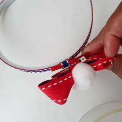 Tiara escolar com encaixe para laço - Laços Upalupa