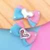 Laço formoso azul e rosa (8cm)