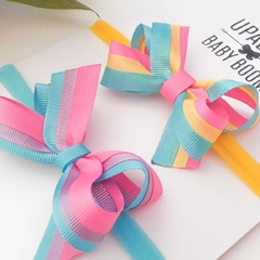 Laço tricolor lili (7cm)
