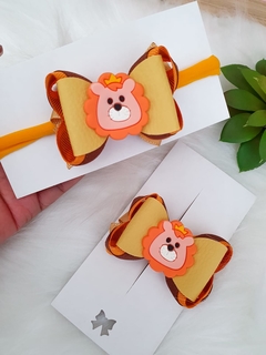 Laço leãozinho (7cm) - Laços Upalupa