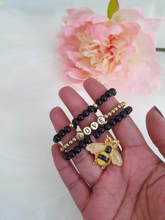 pulseira infantil preta de inverno