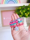 pulseira infantil de florzinha