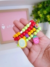 pulseira infantil de frutinhas