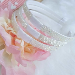 tiara cristal pérola