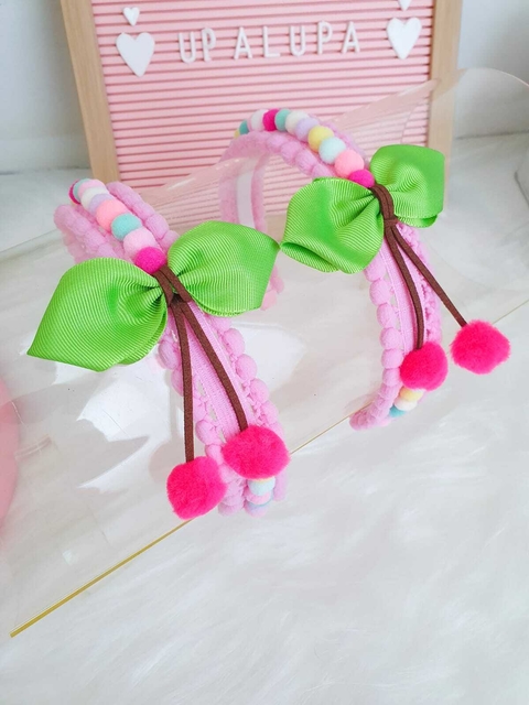 Tiara de cereja pink