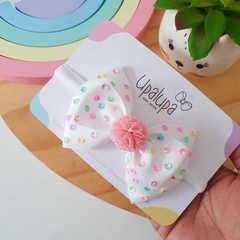 Laço branco amora (10cm) - comprar online