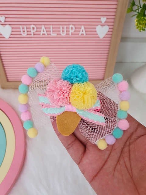 Laço bella sorvetinho (10cm)