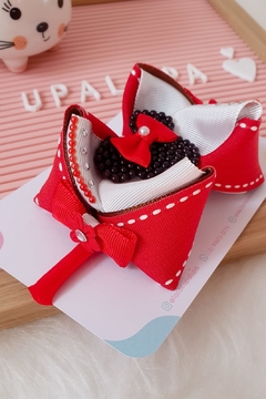 Laço vermelho minnie (9.5cm) na internet