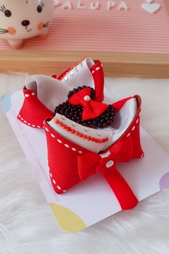 Laço vermelho minnie (9.5cm) - comprar online
