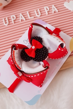 Laço vermelho minnie (9.5cm)