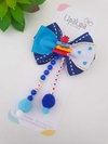 Laço escolar com nome (8cm)
