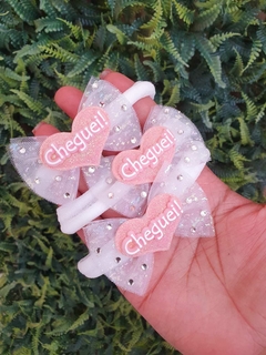Faixa de tule cheguei - 6cm na internet