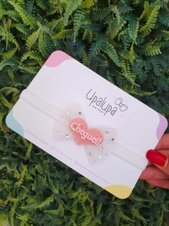 Faixa de tule cheguei - 6cm - Laços Upalupa