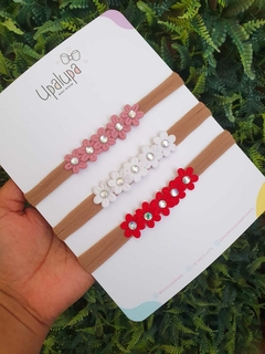 Faixa de florzinha com stras - comprar online
