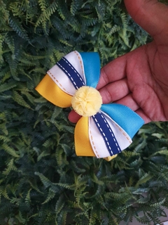 Tiara escolar amarela com azul - comprar online