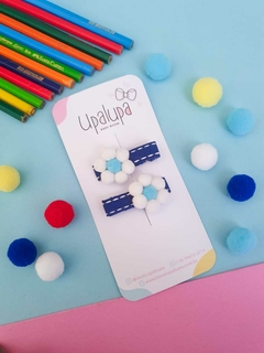 Kit flora azul e branco - comprar online