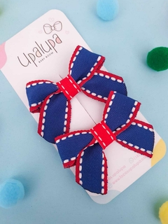 Par de laço escolar zoe - 7cm