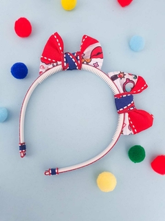 Tiara escolar maju vermelha e azul - comprar online