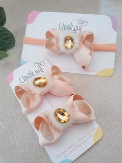 Laço glam pedraria (7cm) - Laços Upalupa