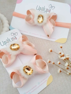Laço glam pedraria (7cm) - comprar online