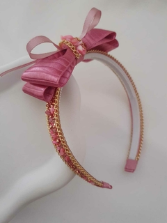 Imagem do Tiara de luxo rosê cristal