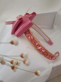 Tiara de luxo rosê cristal - loja online