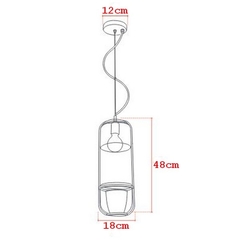 PENDENTE NATURE RETANGULAR - comprar online