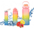 SET 3 en 1 BOTELLAS deportivas en tonos degradee - My Everyday Magic