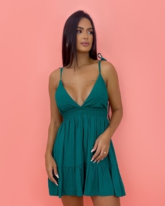Vestido Valentina - Verde Amazônia