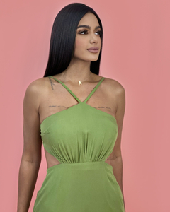 Vestido Ayla - Folhagem - comprar online