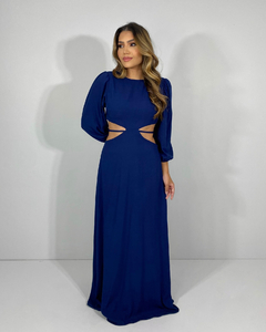 Vestido Giza - Azul Marinho - Closet RC Atacado